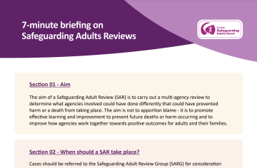 NSAB 7 Minute Briefing Report Screenshot